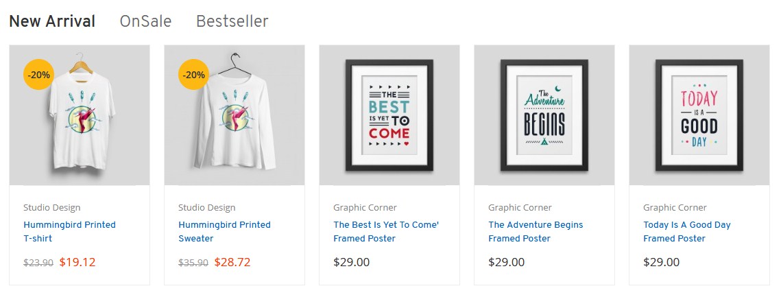frontend Product Tabs