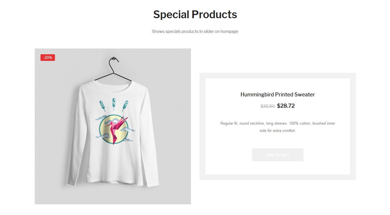 frontend specialproducts